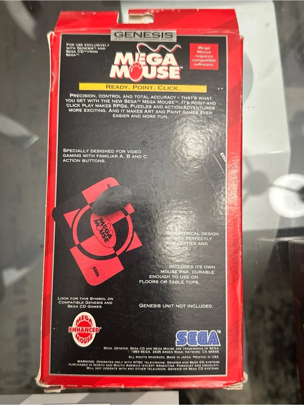 SEGA GÉNESIS mega mouse Wired Black